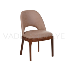 Mily Sırt Açık Ahşap Sandalye