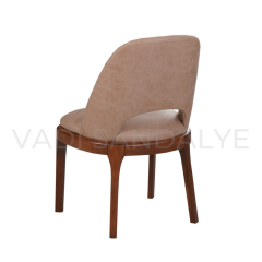 Mily Sırt Açık Ahşap Sandalye