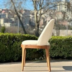 Mily Sırt Açık Ahşap Sandalye
