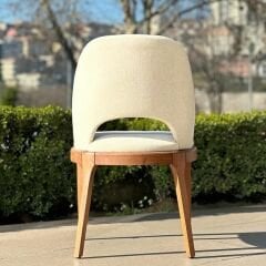 Mily Sırt Açık Ahşap Sandalye