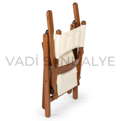 Machu Minderli Katlanır Ahşap Sandalye