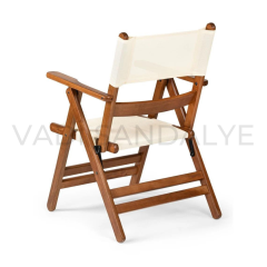 Machu Pvc Katlanır Ahşap Sandalye