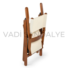Machu Pvc Katlanır Ahşap Sandalye