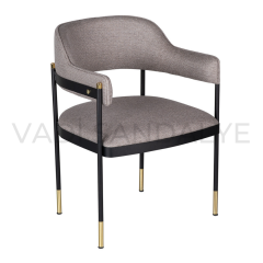 Mohenjo Gold Detaylı Metal Sandalye