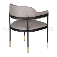 Mohenjo Gold Detaylı Metal Sandalye