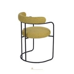 Dino Siyah Metal Sandalye