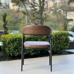 Mustang Siyah Metal Sandalye