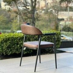 Mustang Siyah Metal Sandalye