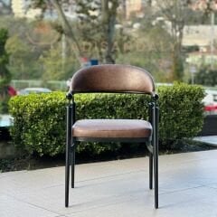 Mustang Siyah Metal Sandalye