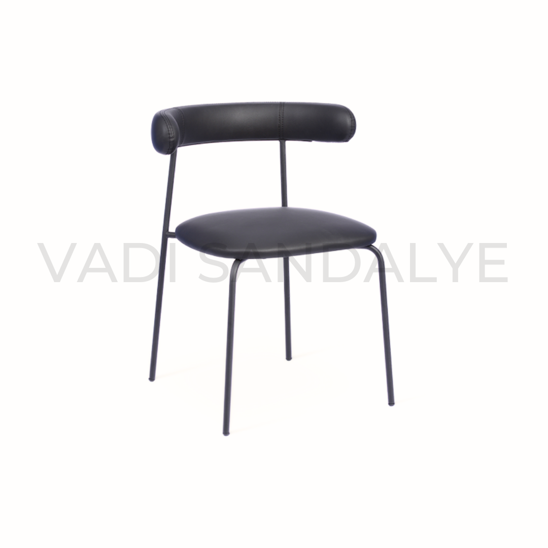 Art Siyah Metal Sandalye
