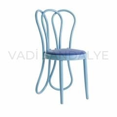 Blauer Valencia-Thonet-Stuhl