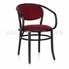 كرسي منجد من نسيج قطني طويل