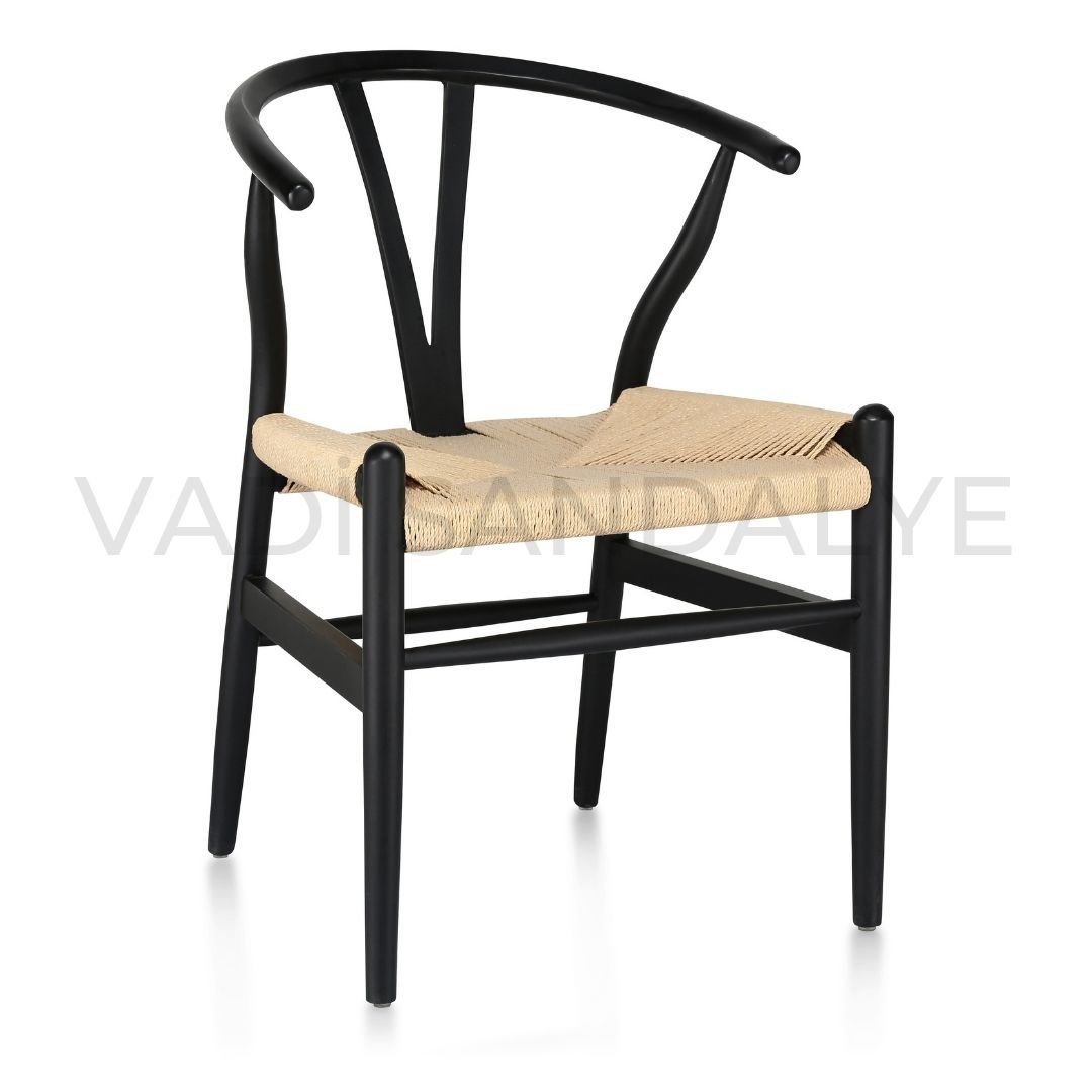 Wishbone Siyah Sandalye