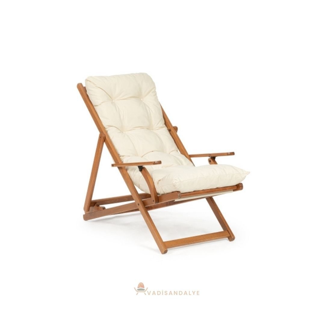 Seta Ahşap Katlanır Şezlong
