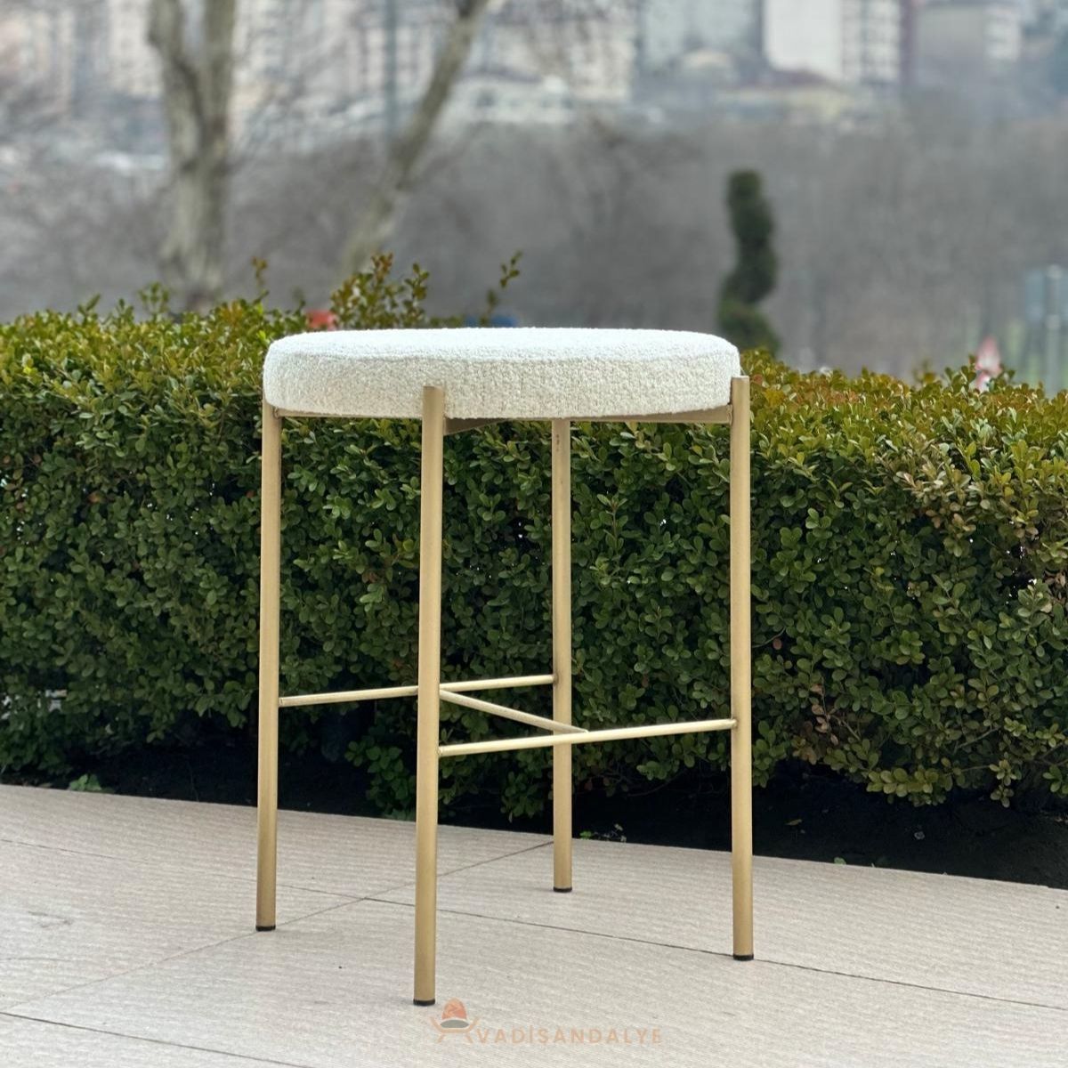 City Gold Metal Bar Taburesi