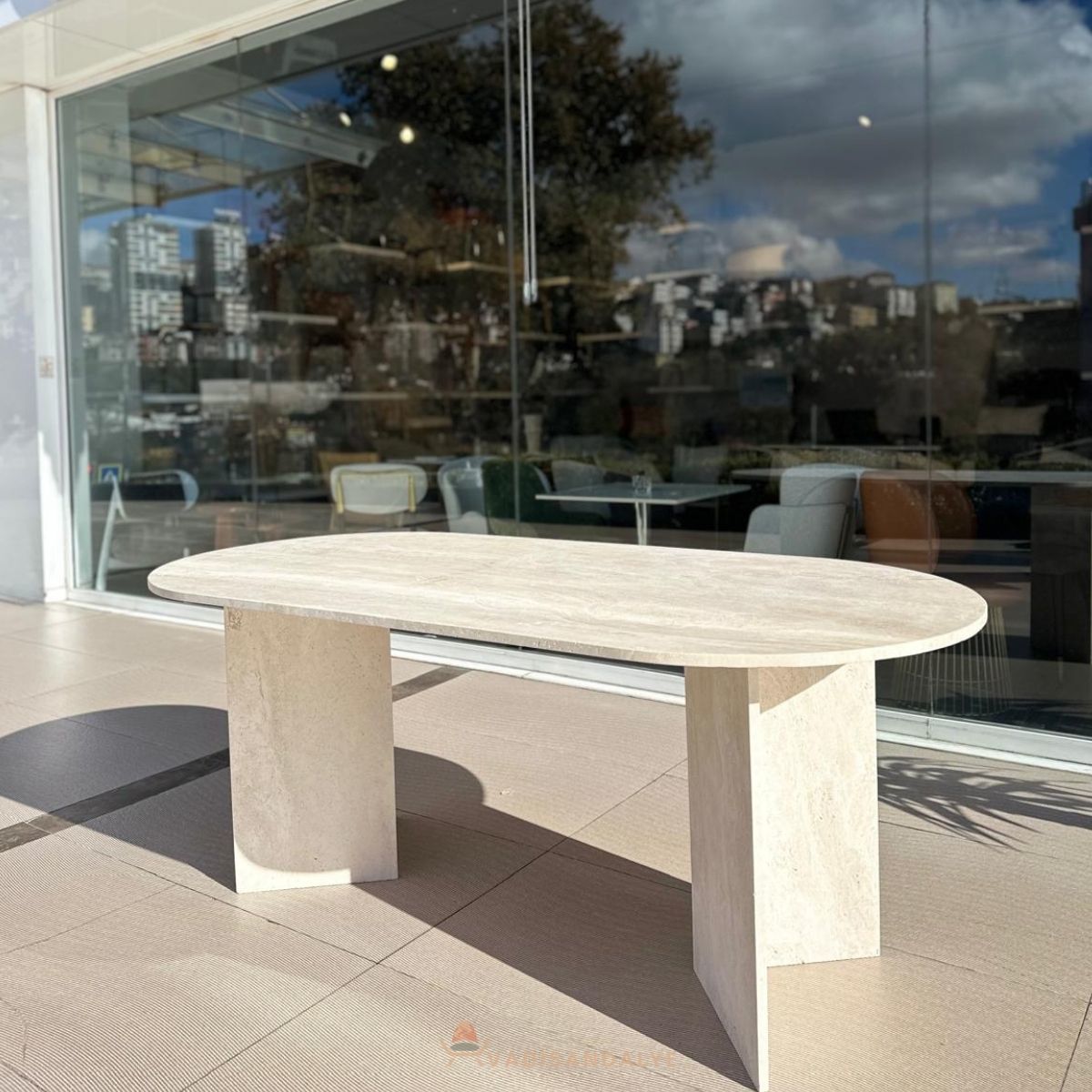 Dasilia Traverten Yemek Masası