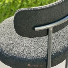 City Siyah Metal Bar Sandalyesi