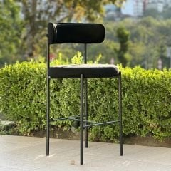 City Siyah Metal Bar Sandalyesi