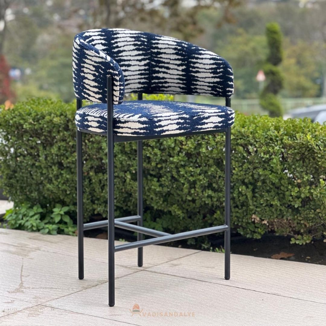 Ponka Siyah Bar Sandalyesi