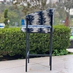 Ponka Siyah Bar Sandalyesi