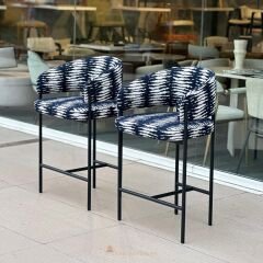 Ponka Siyah Bar Sandalyesi