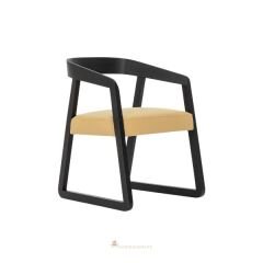 Mowel Siyah Restoran Sandalyesi