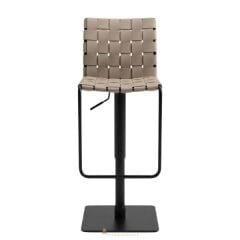 Hole Deri Siyah Bar Sandalyesi